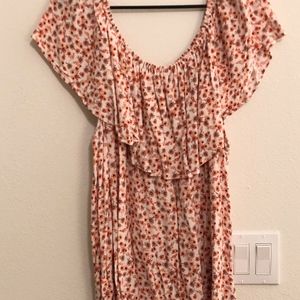 Floral off the shoulder top